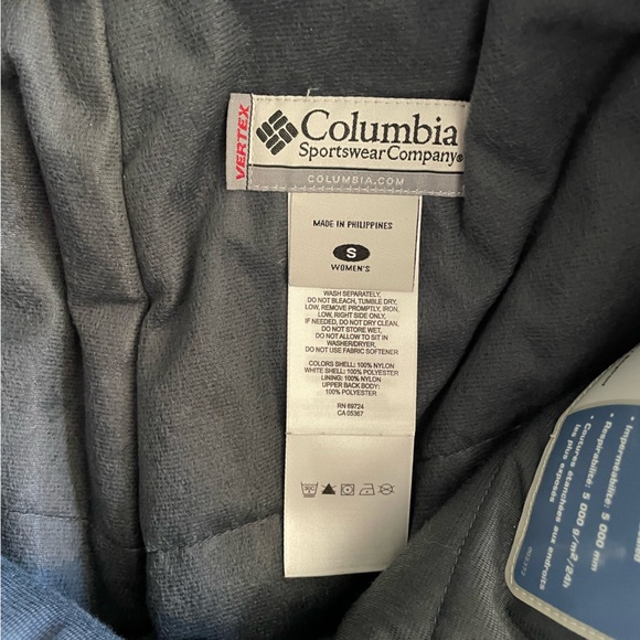 Columbia Vertex Dark Grey Snow Insulated Heavy Duty Pants Size S - Picture 9 of 9